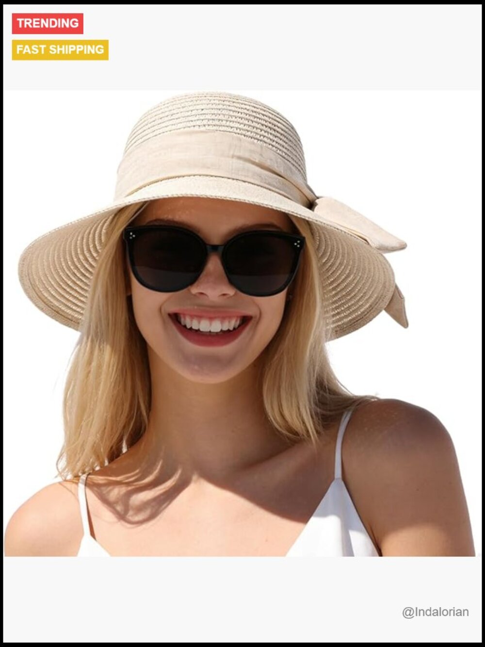 Wide Brim Straw Sun Hat, Foldable Travel Bucket Hat, Summer Beach Hat